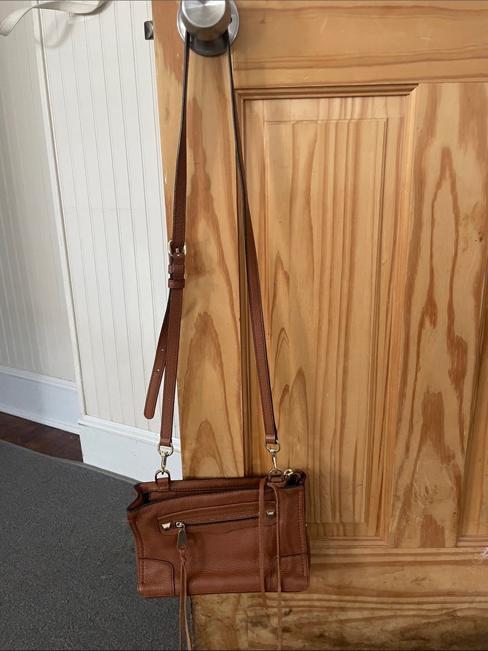 Rebecca Minkoff Brown Leather Crossbody Shoulder Bag